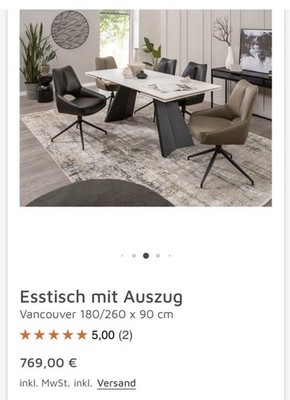 Ausziehbarer Esstisch MARVELOUS 180-220-260cm Keramiktisch Tisch made in Italy