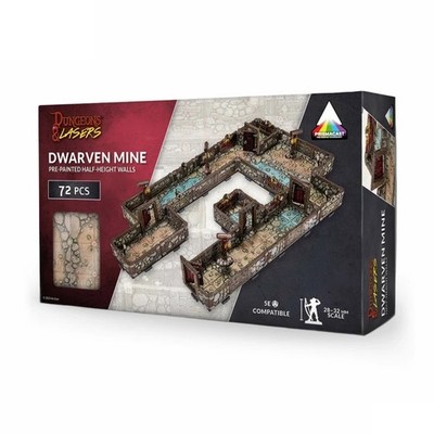 Dungeons & Lasers: PrismaCast Prepainted Dwarven Mine New