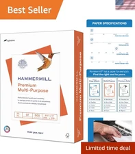 500 Sheets of  20 lb Printer Paper - Acid-Free & Eco-Friendly - 97 Bright