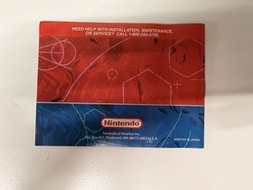 Nintendo Virtual Boy Galactic Pinball Instruction Booklet Manual, 1995 Vintage