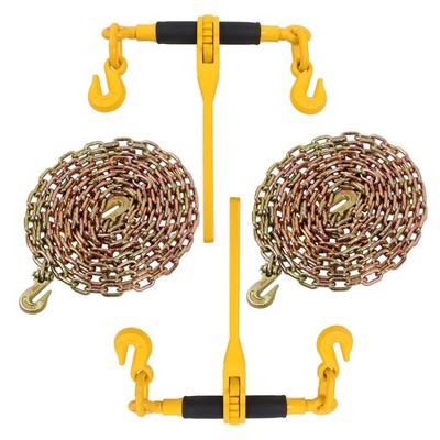 LABLT 7100LBS Ratchet Chain Binder, 5/16-3/8Inch Load Binders with G80 Chains