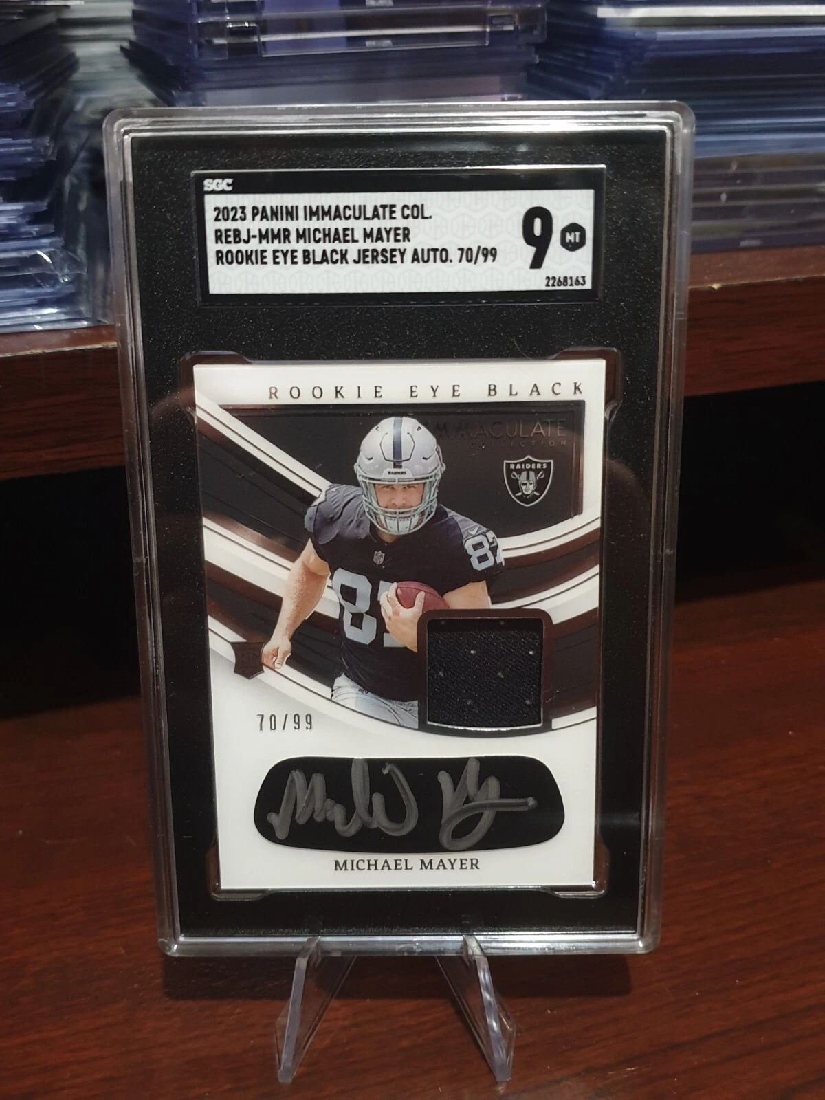 Michael Mayer Panini Immaculate Collection Immaculate Rookie Eye Black Jersey Autographs #REBJMMR Base
