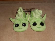 Disney Star Wars BABY YODA LITTLE BOY Socktop Slippers Size M 7-8 /New