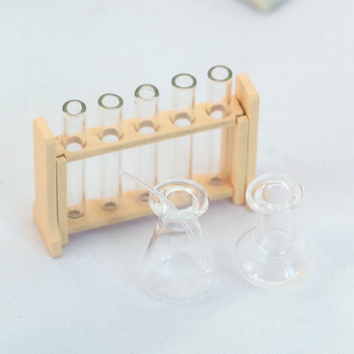 1:6 Scale Dollhouse Miniatures Microscope Test Tube Beaker Science ...