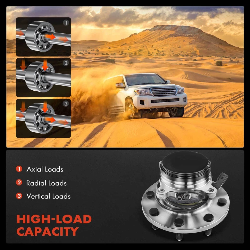 Conjunto de cojinete de cubo de rueda para Nissan NV1500 NV2500 NV3500 12-19 delantero derecho y derecho Foto 4 de 4