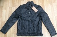 Mens Brave Soul Faux Leather Distressed Look Biker Jacket Black Size S Mens Brave Soul Faux Leather Distressed Look Biker Jacket Black Size S