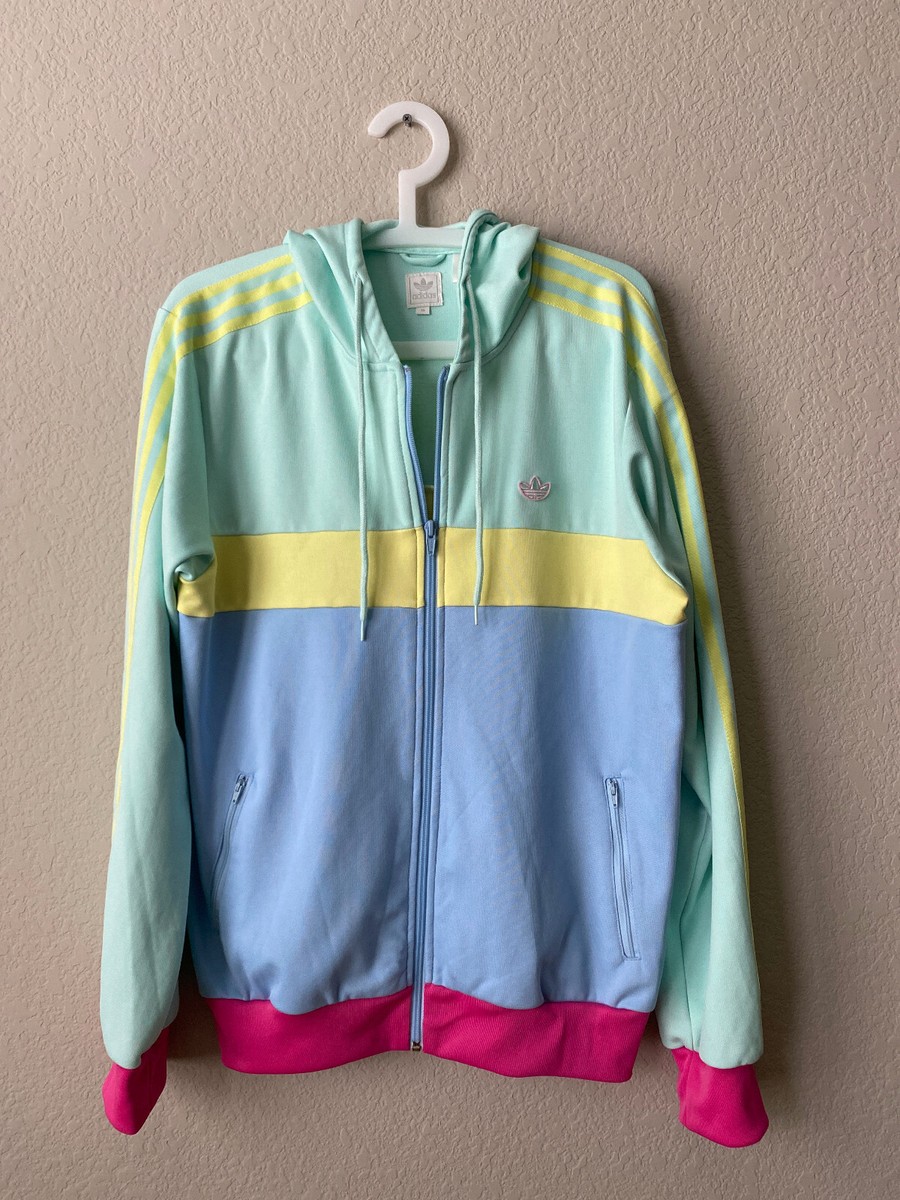 adidas Originals All Odd Multicolor Track Jacket Hoodie SAMPLE