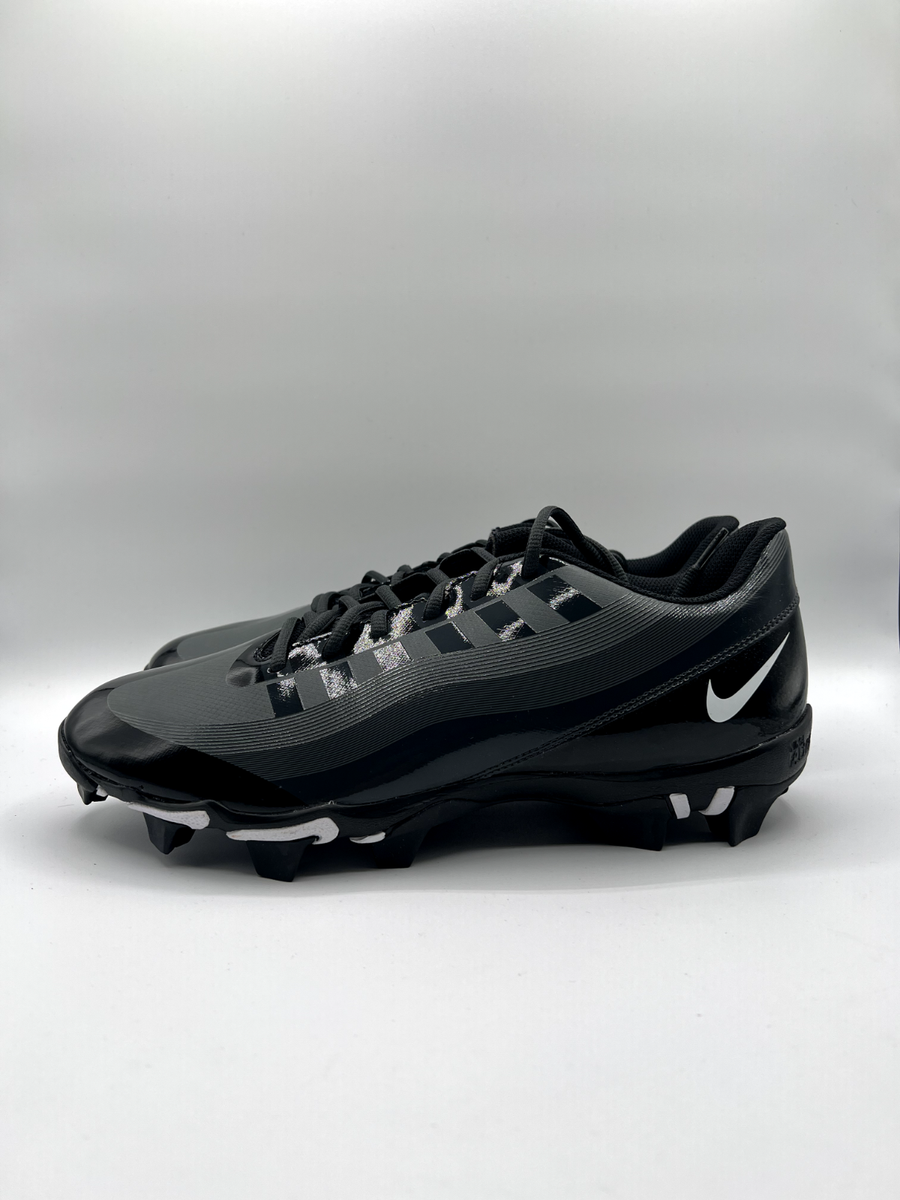 Nike Men's Vapor Edge Shark Football Size 12.5 Black White |DQ5114