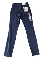 Utopia By Hue Women's Mid-Rise Stretch Slim Fit Pull On Denim Leggings Midnight