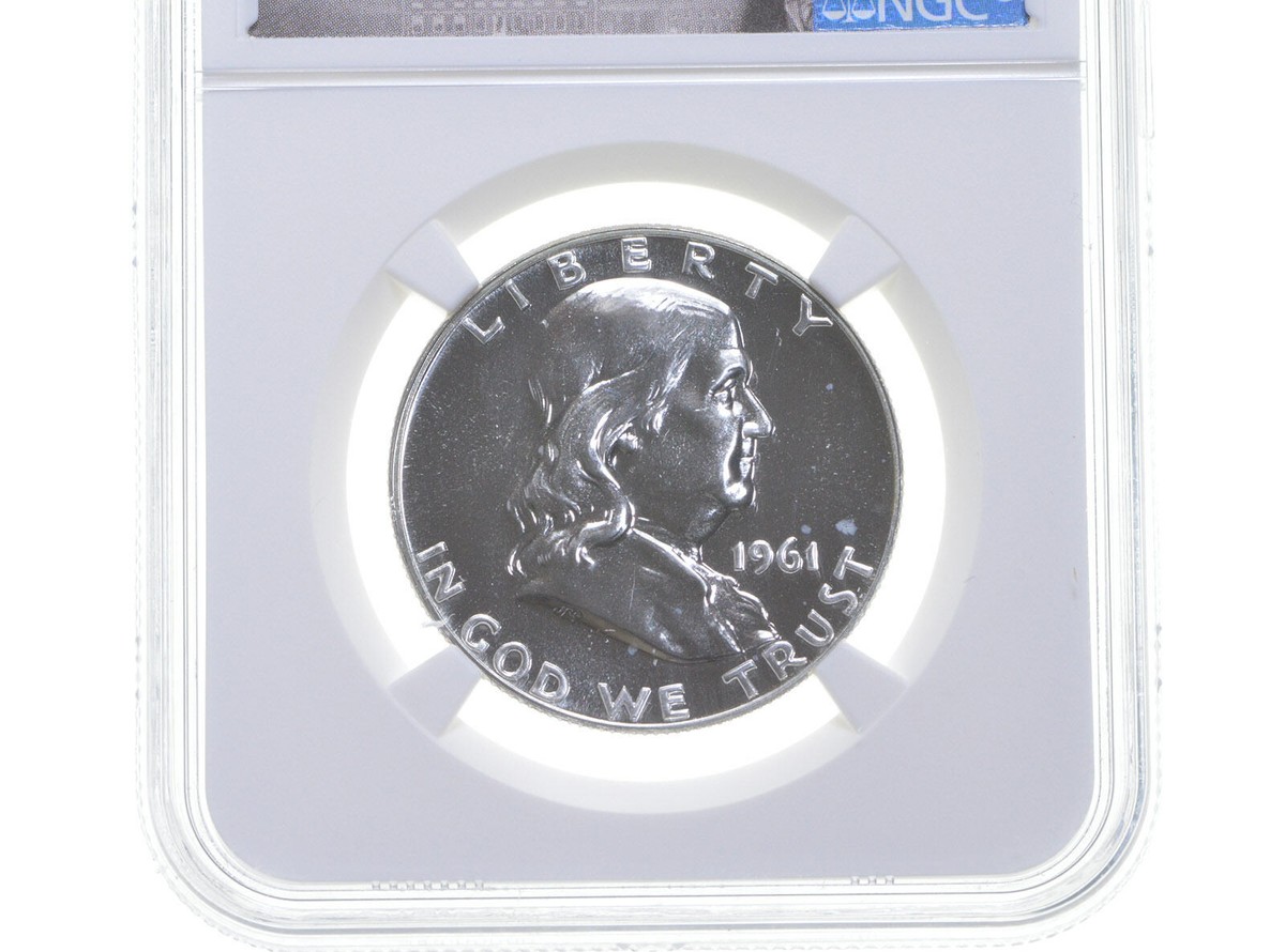PF66 1961 Proof Franklin Half Dollar NGC Graded - White Coin Spot