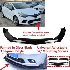 Add-on Universal For 12-16 Renault Clio GT Line IV BH Front Lip Splitter Spoiler