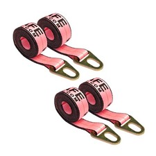 Usa 4 Pack 2 X 10 Chevron Wheel Lift Lasso Strap W Keyhole For Auto Tie Down