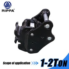 Rippa Mini Excavators  Mechanical Quick Hitch Attachments  Coupler 1 - 1.5 Ton