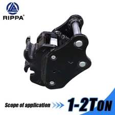 Rippa Mini Excavators  Mechanical Quick Hitch Attachments  Coupler 1 - 1.5 Ton