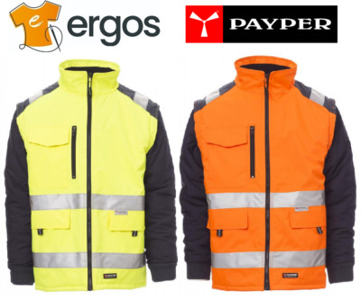 PAYPER HIWAY Men's High Visibility Work Jacket Detachable Sleeves