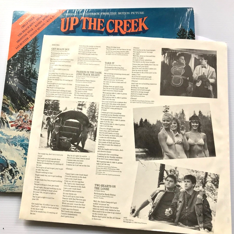 Up The Creek Soundtrack Vinyl LP Comp - Cheap Trick, Shooting Star, Kick Axe - Image 3 of 4