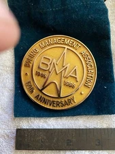 Vintage Boeing Management Association BMA 50th Anniversary Medal Paperweight  