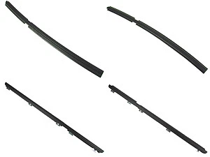 fits 84-96 Jeep Cherokee rear 4 Door window glass beltline weatherstrip sweeps - Image 2 of 3