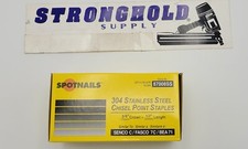 87008SS Upholstery 3/8" X 1/2" STAINLESS STAPLES 10,000 Pack