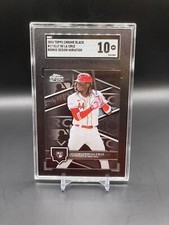 2024 Topps Chrome Black Elly De La Cruz RC SGC 10 Rookie Design Variation SP #17
