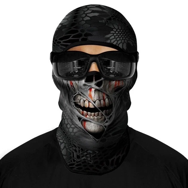 Skull print balaclava balaclava