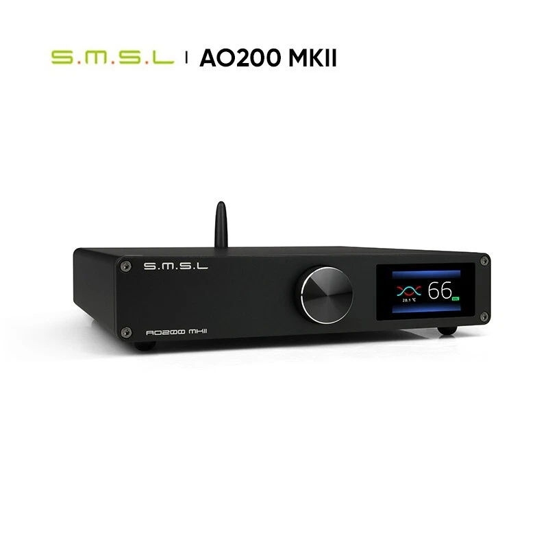 SMSL AO200 MKII Digital Power Amplifier Bluetooth 5.0 XLR Input Speaker Output - Image 3 of 4