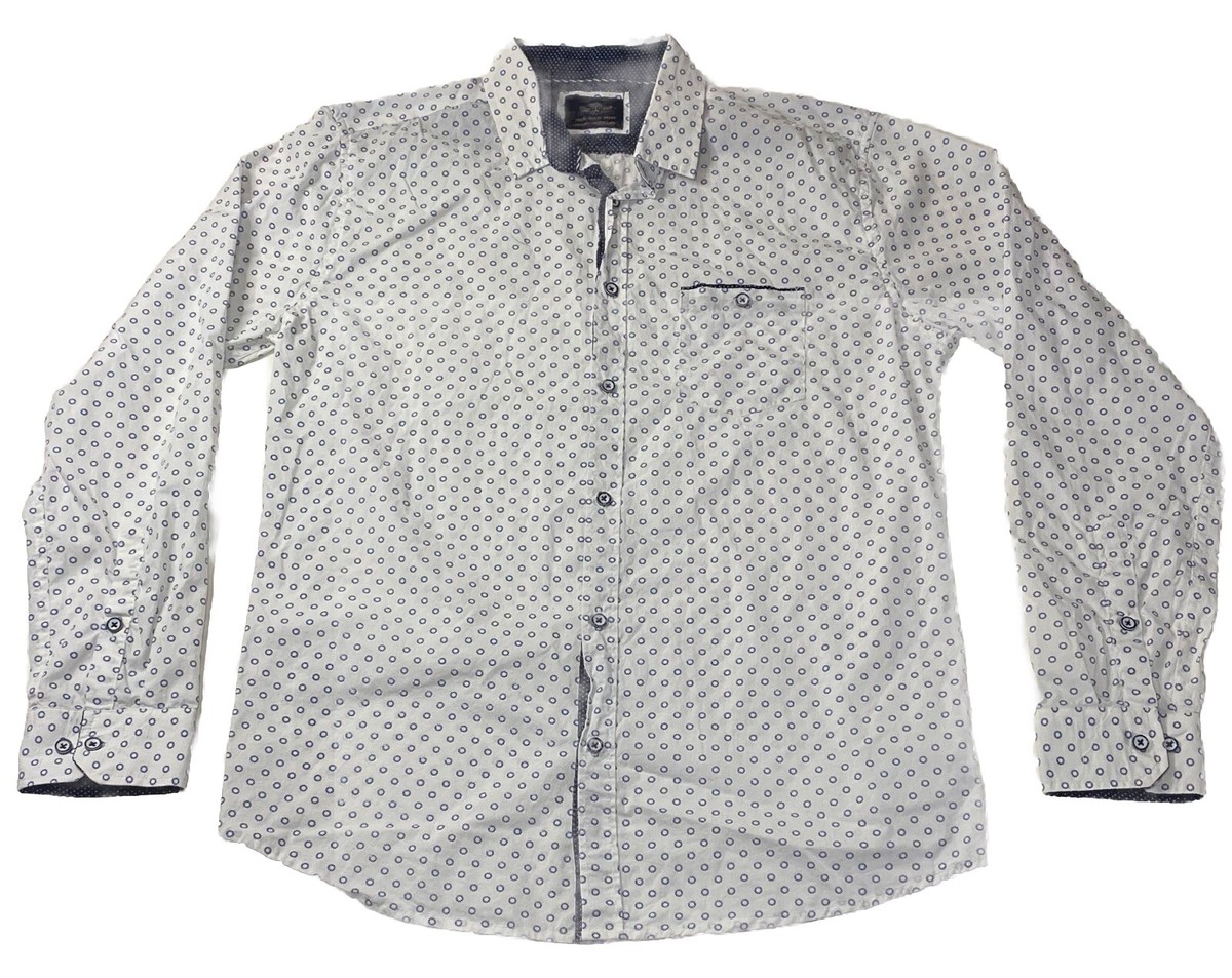 craft flow mens dress shirt CRAFT + FLOW long sleeve button up shirt. Large
