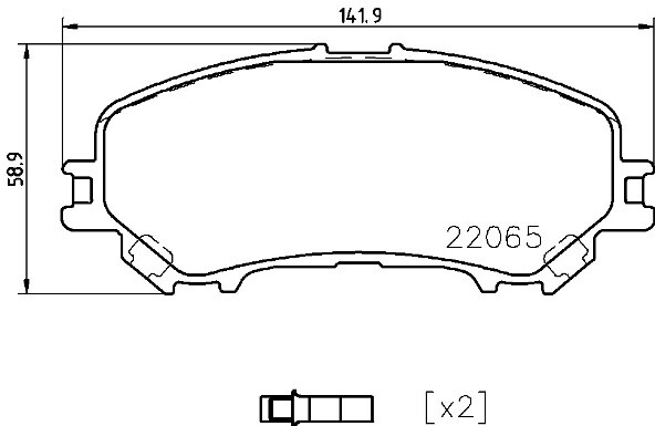 P 56 099 Brembo Bremsbelagsatz, Scheibenbremse FüR Nissan, Nissan (Dfac), Rena-image