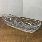 9 3/4" Vintage Waterford Lismore Relish Dish Crystal Irish Cut Tableware