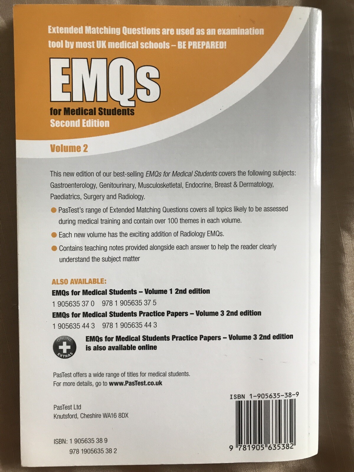 Emqs For Medical Students Volume 2 By Et Al Charles H Knowles Adam Feather Paperback 2008 For Sale Online Ebay