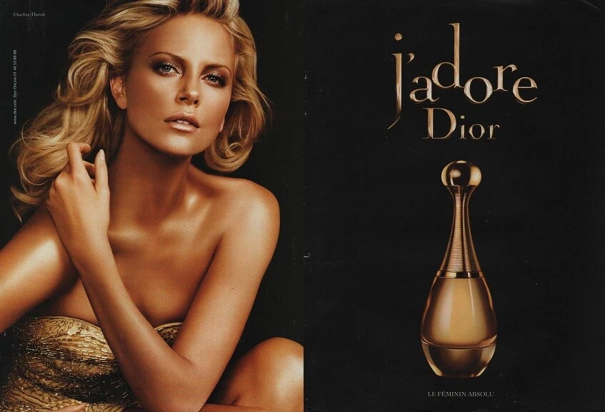 Publicité papier Parfum. Perfume ad. J'Adore Dior 2008 double page