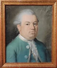 Nobleman - Pastel Portrait On Paper, 18th Century, France