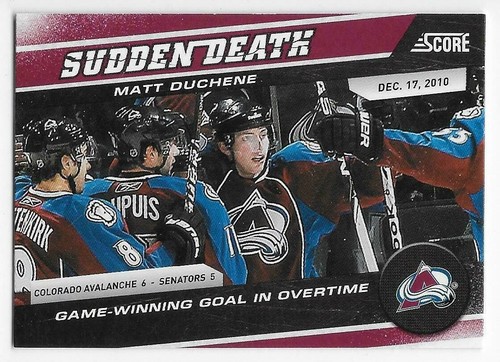 11/12 SCORE SUDDEN DEATH Hockey (#1-25) U-Pick From List - Picture 22 of 22