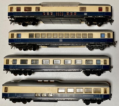 Rame De 6 Voitures Hornby Ho Rame Rheingold - Bleue - Courant Continu - Neuve