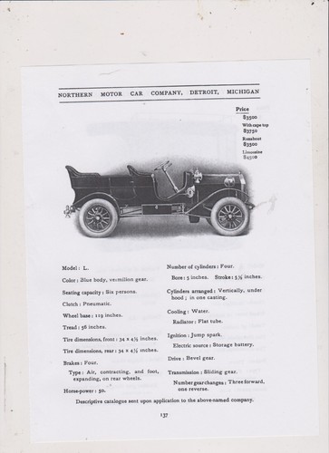 1907 CAR ADS LOT 12 FREE SHIP IN U S - Picture 4 of 4