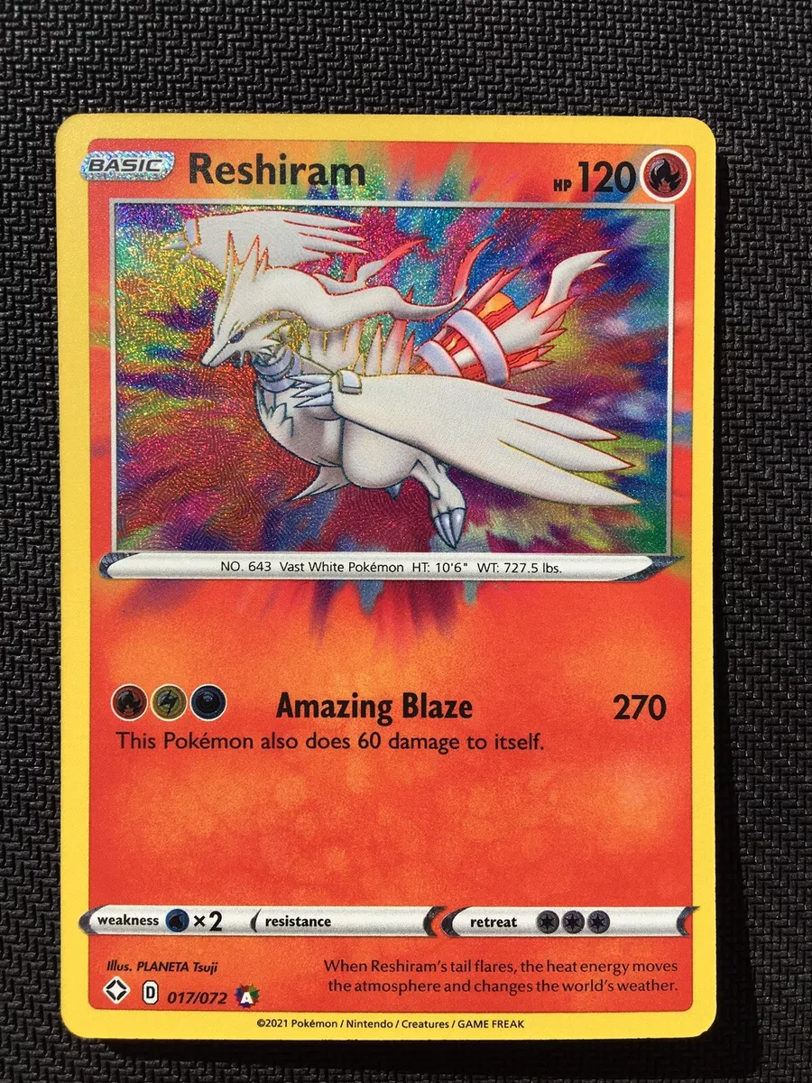 Reshiram - 017/072 Shining Fates AMAZING RARE Pokemon - NM/MINT