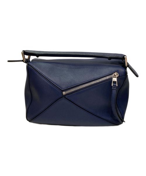 Loewe Handbag Puzzle Bag Missing Shoulder Strap Navy Leather eBay