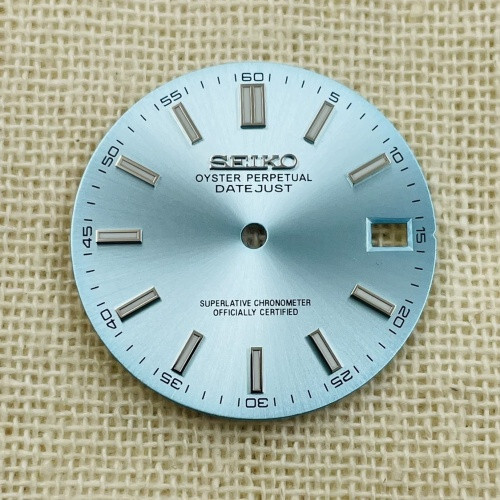 Light Blue Brand-new Watch Dial for 7S26 NH35 SKX007 Movement 28.5mm