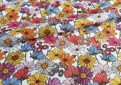 Meadow Floral Wasserdichter Stoff Wasserabweisender Stoff Outdoor Canvas Stoff