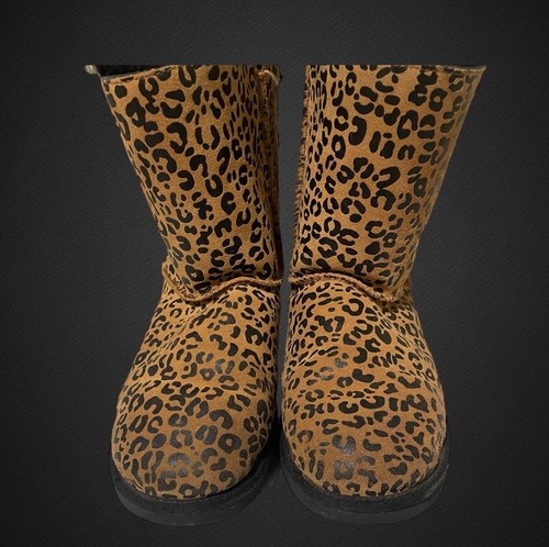 UGG Australia Bailey Leopard Print Boots Size 6 - Picture 6 of 9