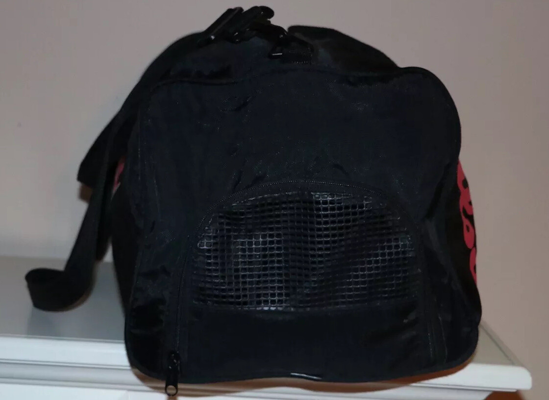 Vintage Wilson Duffel Bag Black Red Gym Duffle Travel Gem
