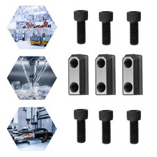 3 PCS T Nuts Set, Jaws T-nuts, T Nuts Set with Six M12 Bolts