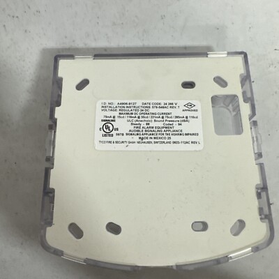 Simplex 4906-9127 True Alert HICD AV Non- Addr Wall White