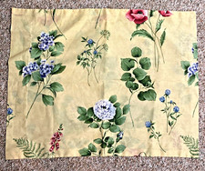 YELLOW Floral Pillow SHAM Standard 20x27 JC PENNEY MADE IN USA