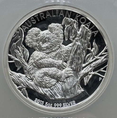 Australia 2013-P $8 5oz Silver Proof Koala High Relief PF70UCAM NGC