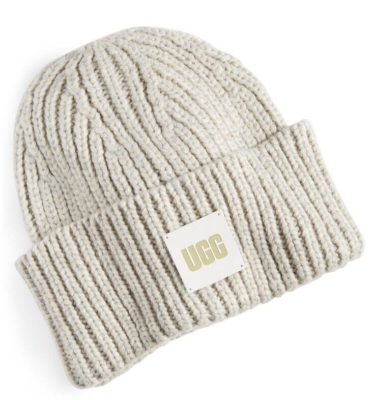 (取寄) アグ チャンキー リブ ビーニー UGG Chunky Rib Beanie Light Grey UGG Chunky Rib-Knit Logo Patch Beanie Light Grey NWT | eBay