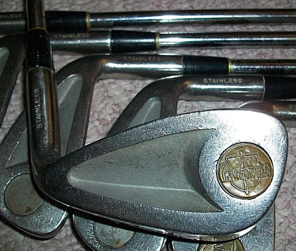 AJAY INVADER GOLF CLUB LOT VINTAGE FAIRWAY IRONS 3 4 5 6 7 PW RETRO CLASSIC RARE - Image 3 of 4