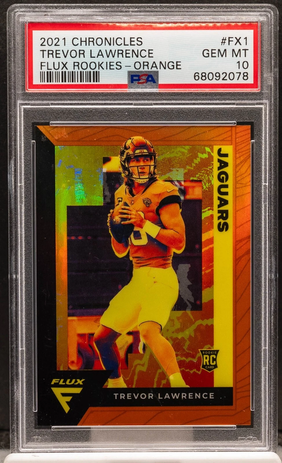 Trevor Lawrence Panini Chronicles Flux Rookies #FX1 Orange