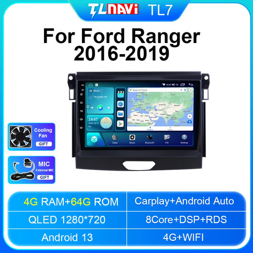 DVD Player Android Auto Autoradio mit CarPlay & GPS für Ford Ranger 2016-2019 - Bild 16 von 32