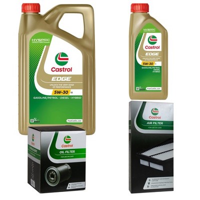 CASTROL Inspektionspaket 6 L EDGE Titanium 5W-30 LL für Honda Accord VIII